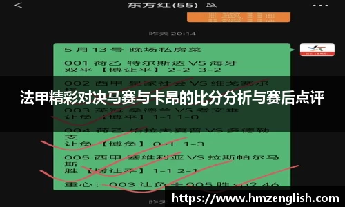 法甲精彩对决马赛与卡昂的比分分析与赛后点评